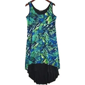 Kate & Mallory Tie Dye Printed High Low Tank Maxi Dress M